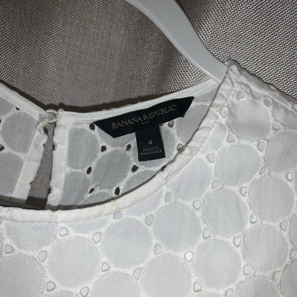 Banana Republic Romper White textured / Graduation / Bride / Shower - Picture 2 of 10